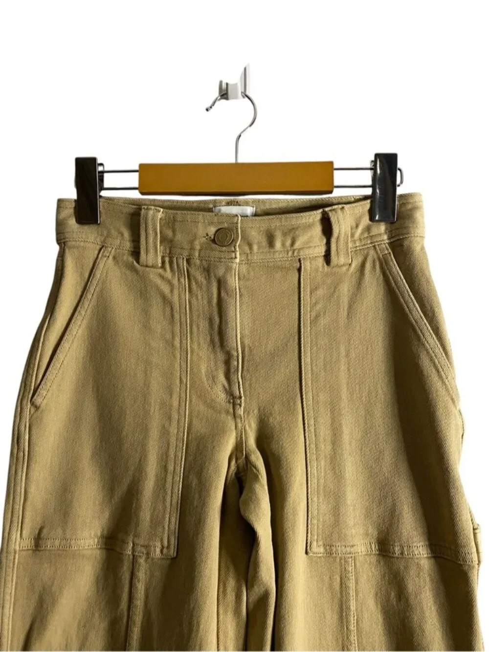 Aritzia x Sunday Best Women's Khaki/Tan Utility Straight Fit Cargo Pants